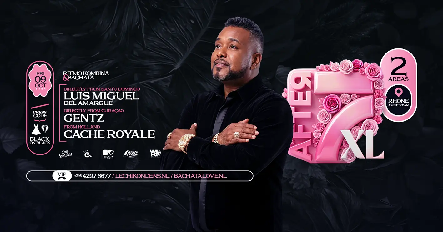 Luis Miguel Del Amargue, Gentz and Cache Royale on Friday Oct 9th 2026 at Rhone Events, Amsterdam